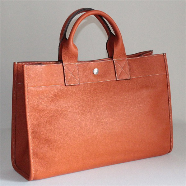 Replica Hermes Cowhide Cabag Weekender Bag Orange On Sale